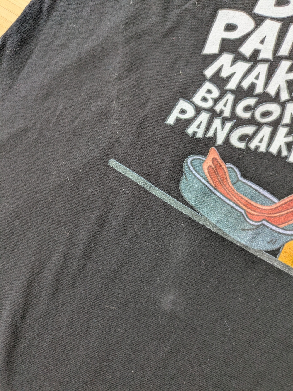 Black 'Bacon Pancakes' Graphic Tee - Picture 2 of 8